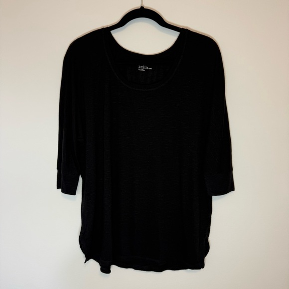 Zella Oversized Women's Black Top Size M - Picture 1 of 8